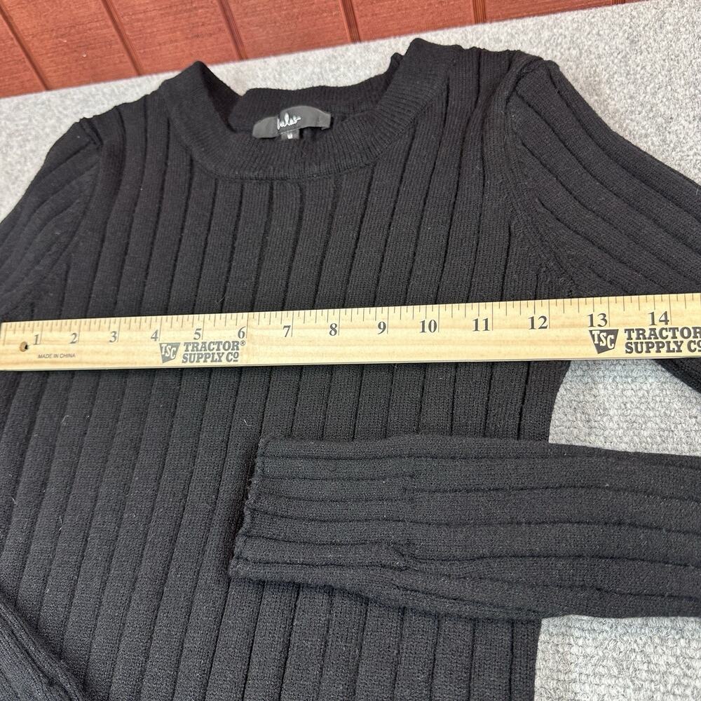 Lulus Women's The Best Yet Ribbed Bodycon Sweater Dress CG2 Black Size Medium - Picture 6 of 13